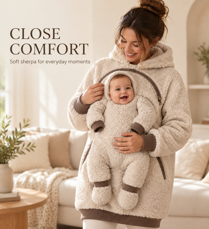 🥰SnugNest™ 2-in-1 Baby Carrier Hoodie – Built-In Support, No Buckles & Cozy Warmth