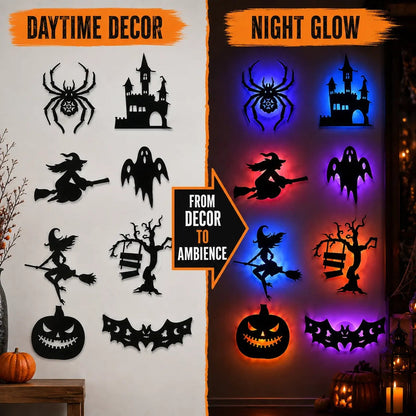 🎃Early Halloween Sale 49% OFF👻Halloween LED Silhouette Wall Light Stickers
