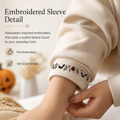 Water-Soluble Stick and Stitch Embroidery Patterns - Beginner Friendly Halloween & Floral Designs