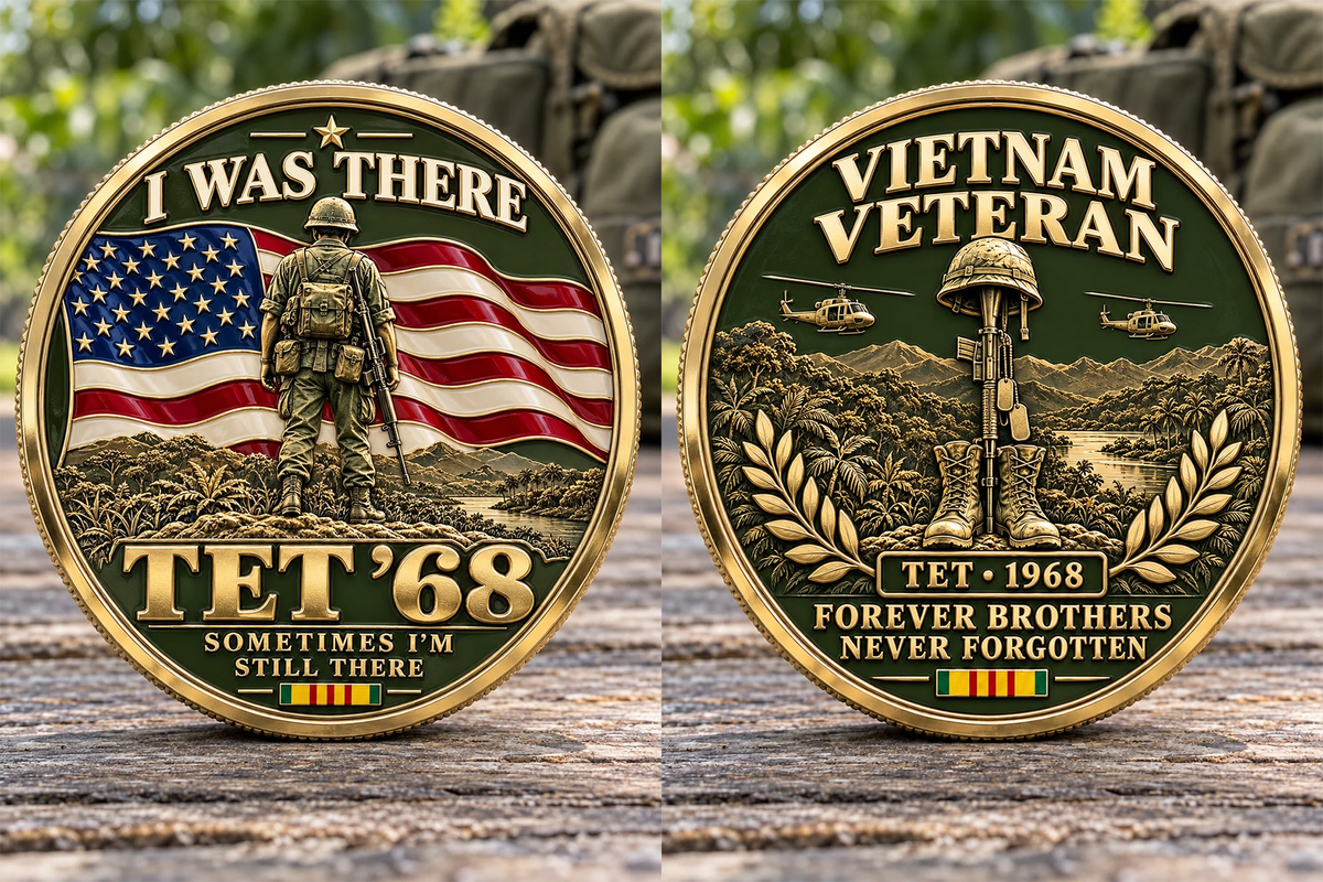 🎁Last Day 60% OFF -  Was There — Tet ’68 “Forever Brothers” Vietnam Veteran Commemorative Coin