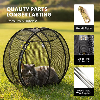 🐈New Portable 360° Cat Playpen – Their Safe Little Space Anywhere
