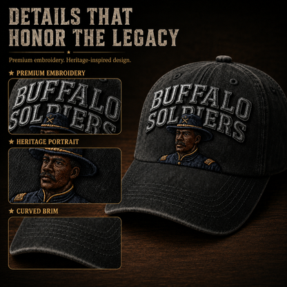 🐎 1866-2026 Buffalo Soldiers Legendary Heritage Embroidered Cap - 160th Anniversary Limited