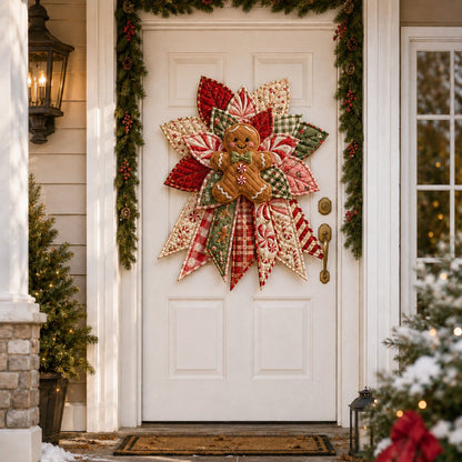 🎉 Holiday Celebration 49% OFF 🎄 – Festive Quilted Christmas Door Hanging DIY Sewing Kit