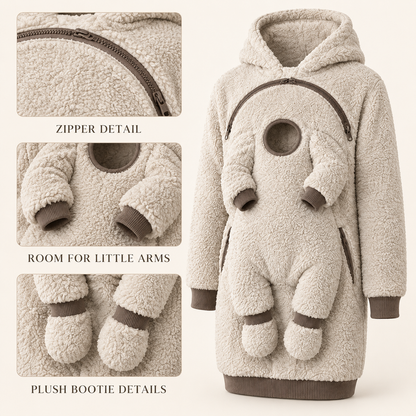 🥰SnugNest™ 2-in-1 Baby Carrier Hoodie – Built-In Support, No Buckles & Cozy Warmth