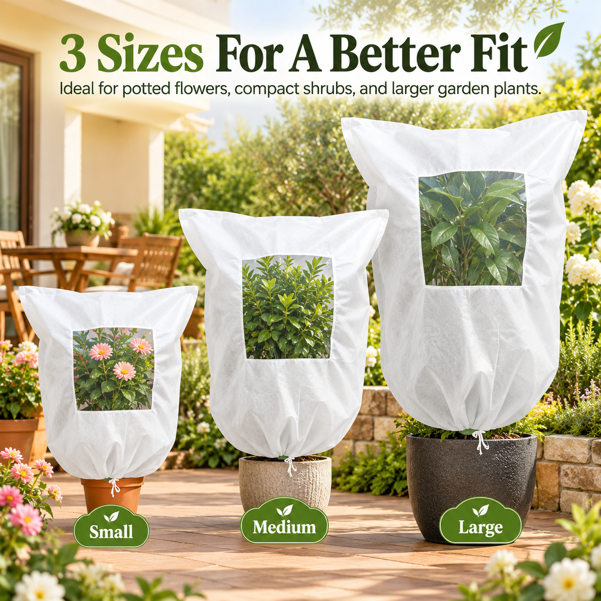 Plant Frost Cover Nonwoven Reusable Warm Shrubs Blanket