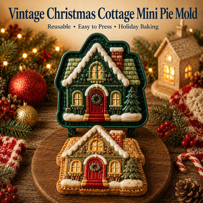 ⏳ Last Day 50% OFF – 🎄 9-Design Christmas Mini Pie Mold Collection 🥧✨