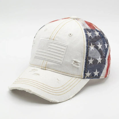 🔥American Flag Ponytail Embroidered Cap - Buy 2 Free Shipping
