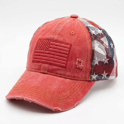 🔥American Flag Ponytail Embroidered Cap - Buy 2 Free Shipping