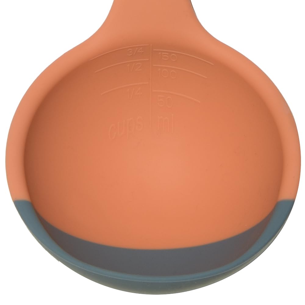 Silicone Spoon - Colorful Silicone Spatula Ladle with a Soft Top to Mold to your Pots & Pans