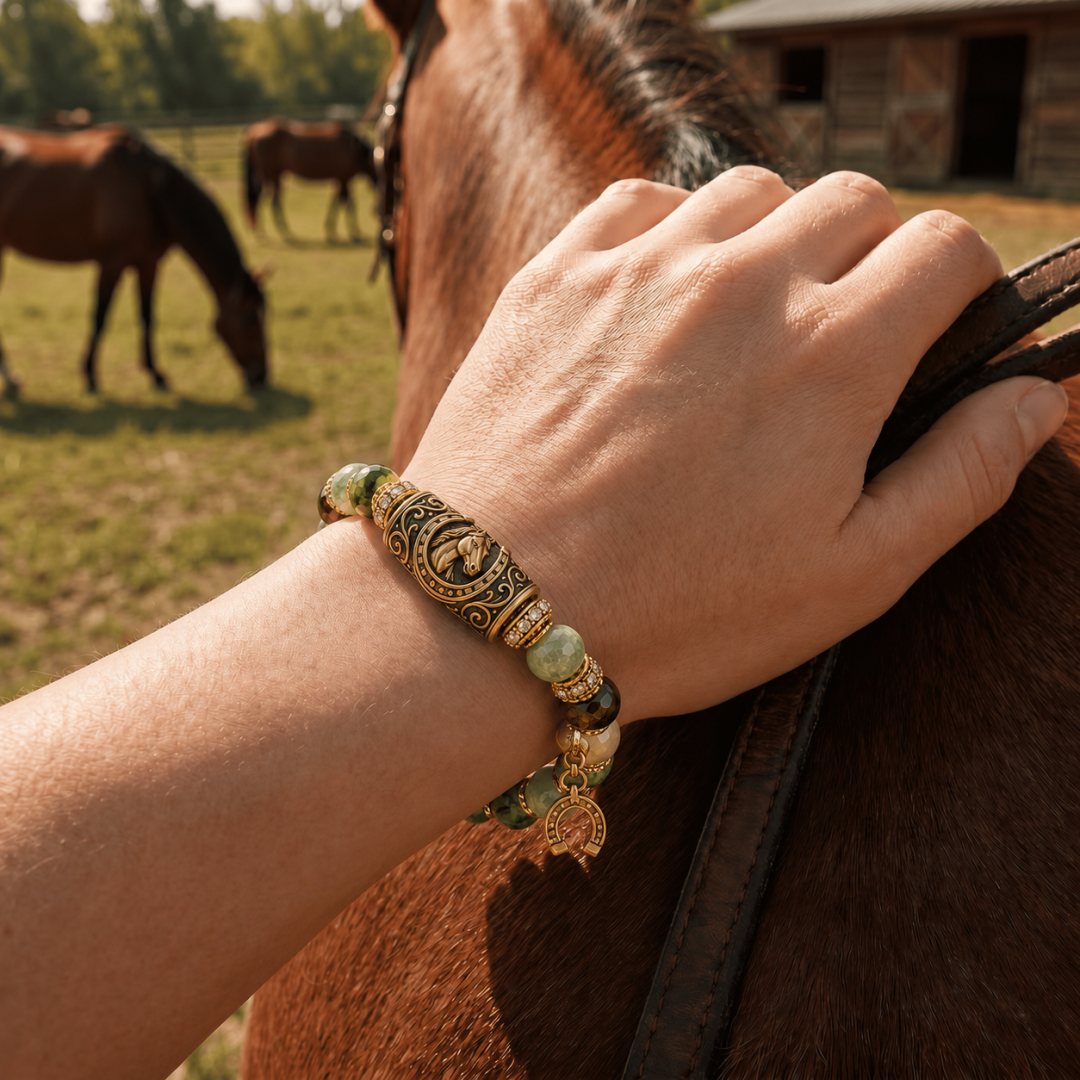 🔥🔥Limited Edition🐎 Western Horse Guardian Crystal Bracelet👍