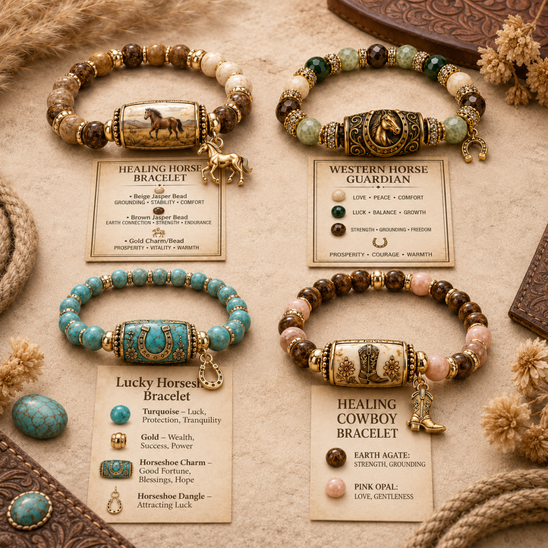 🔥🔥Limited Edition🐎 Western Horse Guardian Crystal Bracelet👍