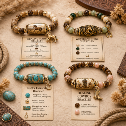 🔥🔥Limited Edition🐎 Western Horse Guardian Crystal Bracelet👍