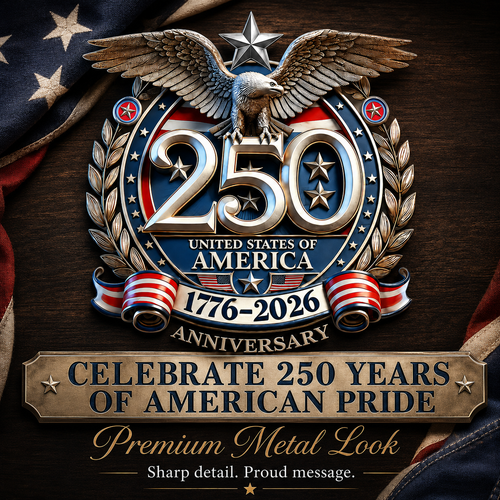 🇺🇸 250th Anniversary Sale - 250th Anniversary USA Eagle Metal Emblem