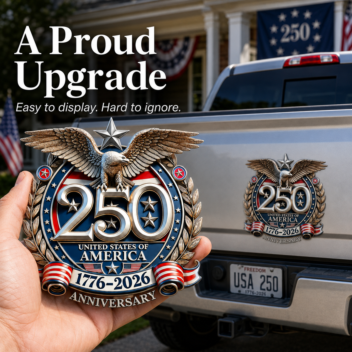 🇺🇸 250th Anniversary Sale - 250th Anniversary USA Eagle Metal Emblem
