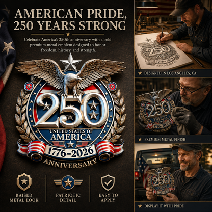 🇺🇸 250th Anniversary Sale - 250th Anniversary USA Eagle Metal Emblem