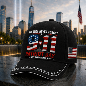🇺🇸 9/11 Patriot Day 25th Anniversary Memorial Cap