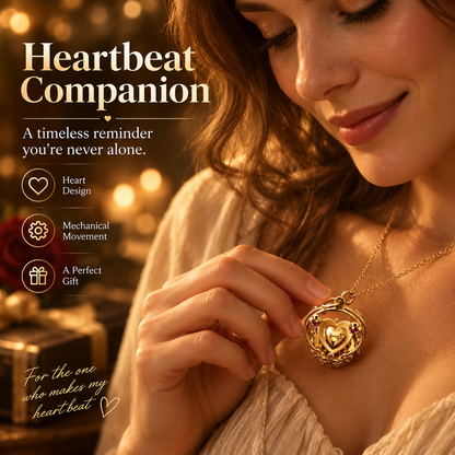 ❤️ Timeless Heartbeat Mechanical Pendant – Moving Heart Love Charm