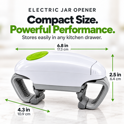 One-Touch Automatic Jar Opener – 🫙Hands-Free Electric Lid Twister for Seniors & Arthritis