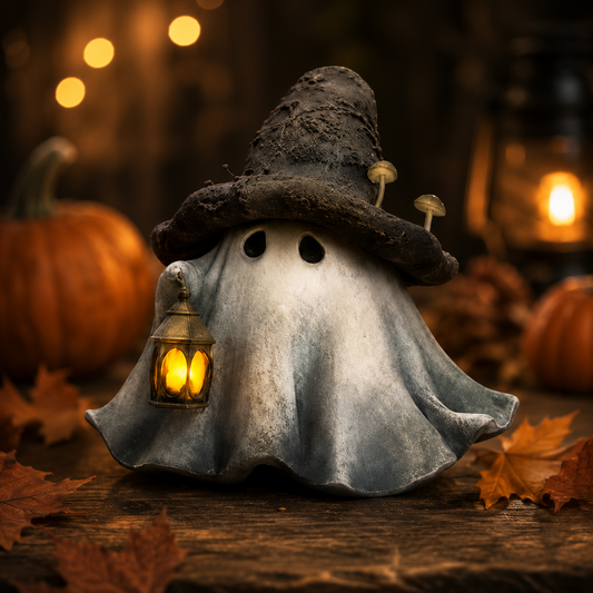 🎃 Touch-To-Light Witch Ghost LED Lamp – Cozy Halloween Decor