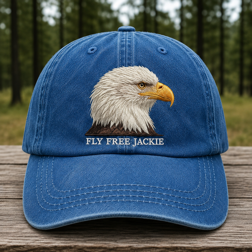 🦅Fly-Free-Jackie Embroidered Memorial Cap