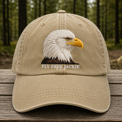 🦅Fly-Free-Jackie Embroidered Memorial Cap