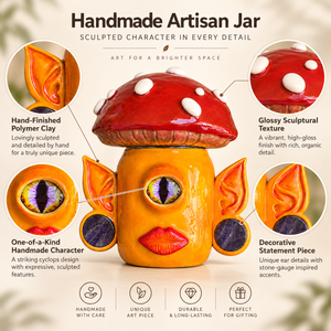 ✨Handmade jars using polymer clay and stone gauges