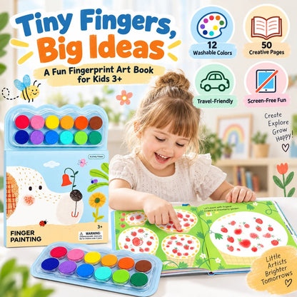 TinyHands™ Fingerprint Art Book - Create Magical Artwork With Little Fingers