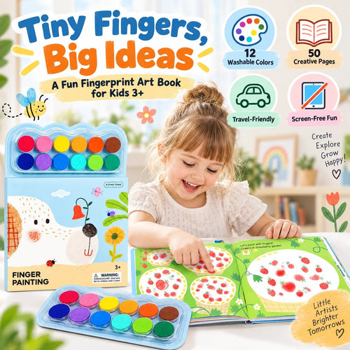 TinyHands™ Fingerprint Art Book - Create Magical Artwork With Little Fingers