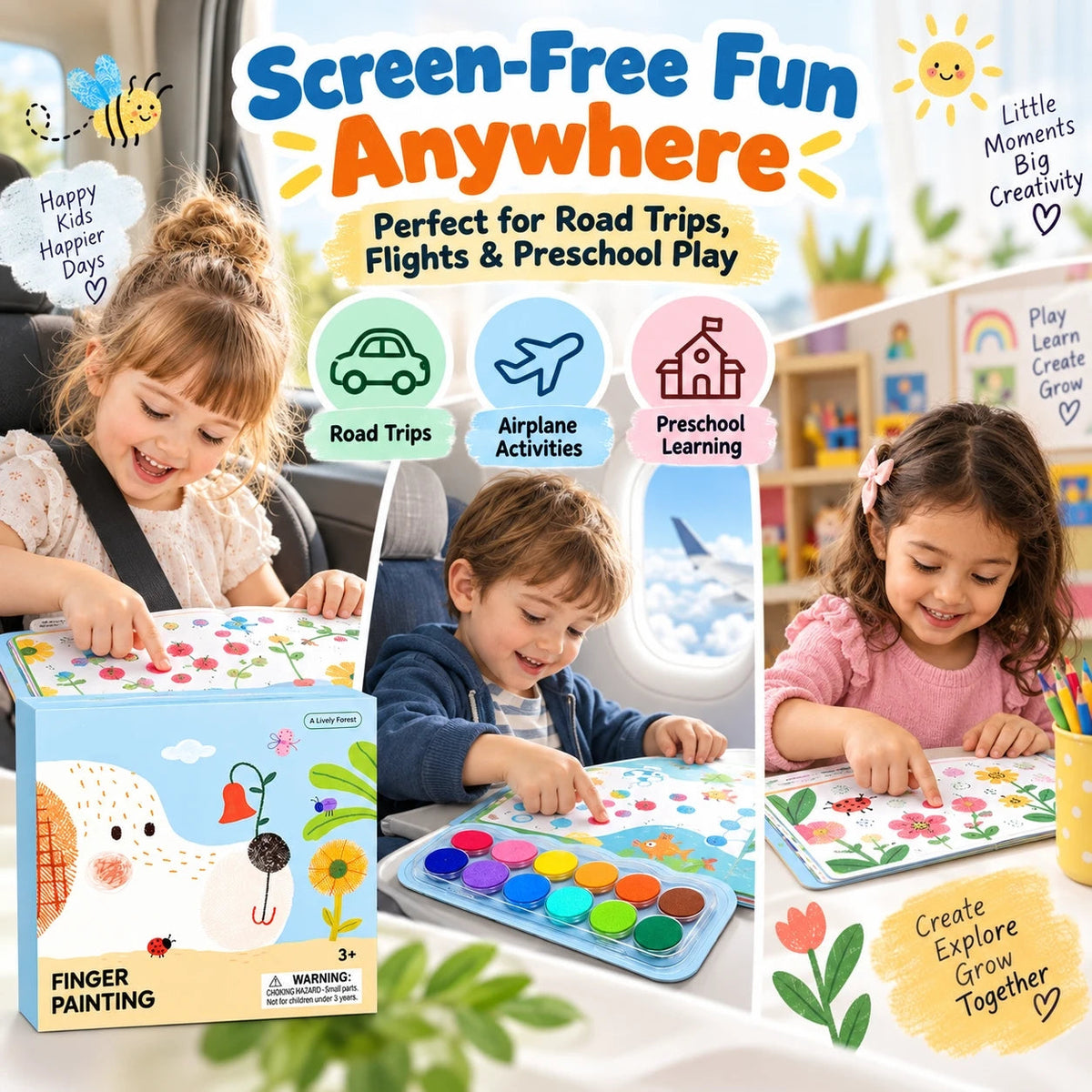 TinyHands™ Fingerprint Art Book - Create Magical Artwork With Little Fingers