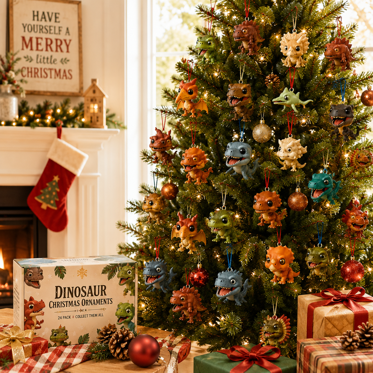🦖Dinosaur Advent Calendar, 24‑Day Christmas Countdown Calendar