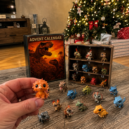 🦖Dinosaur Advent Calendar, 24‑Day Christmas Countdown Calendar