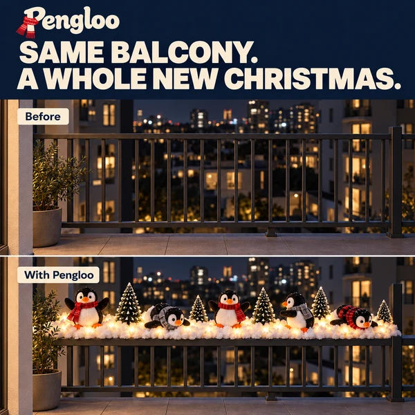 Pengloo™ Snowy Christmas Penguin Décor | Choose 1 or All 5