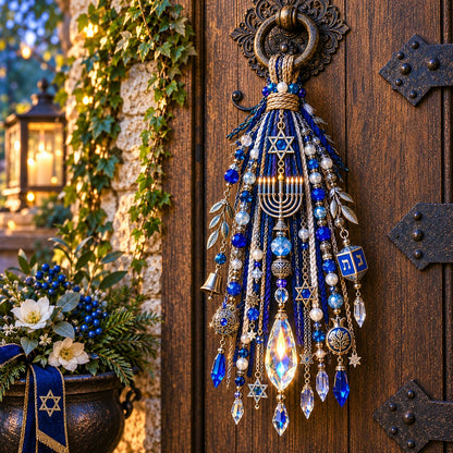 🕎 Festival of Lights Door Blessing – Hanukkah Keepsake for Home & Family