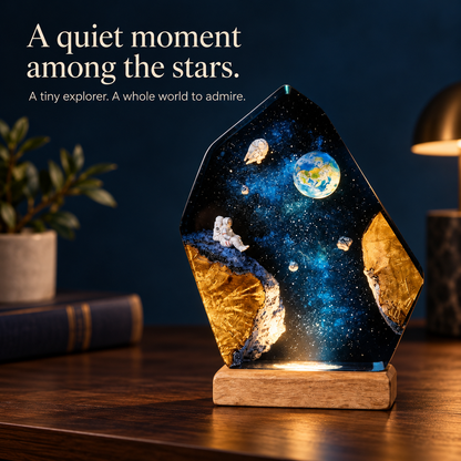 Worlds Within – Ocean & Galaxy Night Light (Ryan Handmade®) - Only 11 Left
