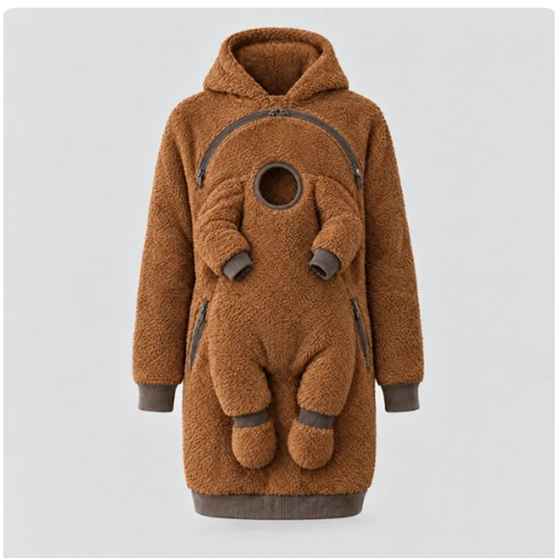 SnugNest™ 2-in-1 Baby Carrier Hoodie – Built-In Support, No Buckles & Cozy Warmth