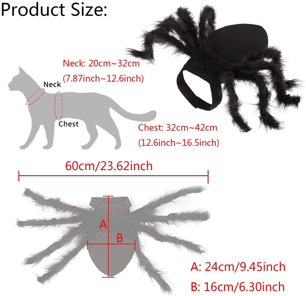 Halloween Spider Cat Costume