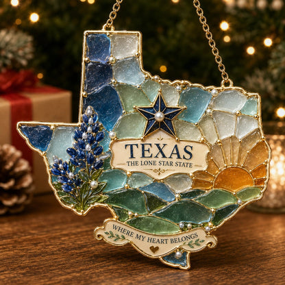 American State Heritage Christmas Hanging Ornament