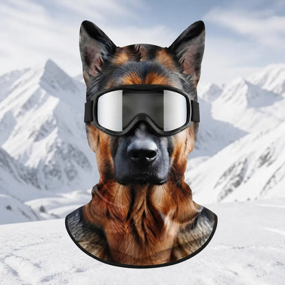 WildFace Animal Ski Mask – Funny Fleece Balaclava for Skiing & Snowboarding
