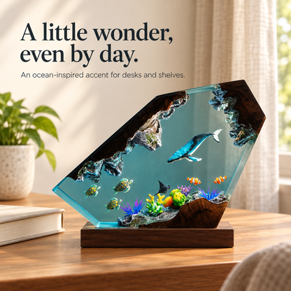 Worlds Within – Ocean & Galaxy Night Light (Ryan Handmade®) - Only 11 Left