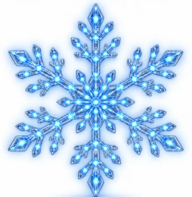 Last Day 49% OFF – ❄️ LED Snowflake Wall Lights | 3D Christmas Snowflake Décor with Blue & White Glow, Remote Control & Magical Indoor Holiday Atmosphere ✨