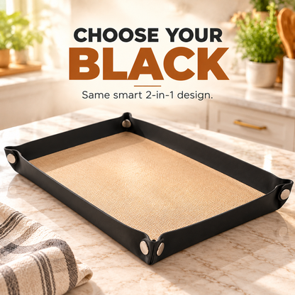 🔥Pinch Pan™ | 2-in-1 Silicone Baking Mat That Snaps Into a Tray