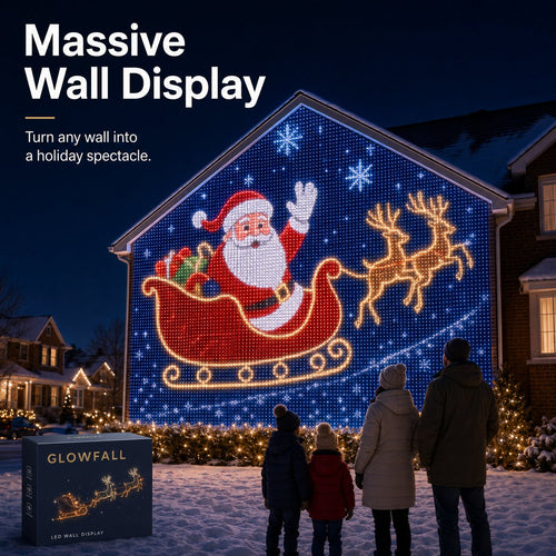 🎇✨Christmas LED House Net & Smart Outdoor Wall Curtain Light