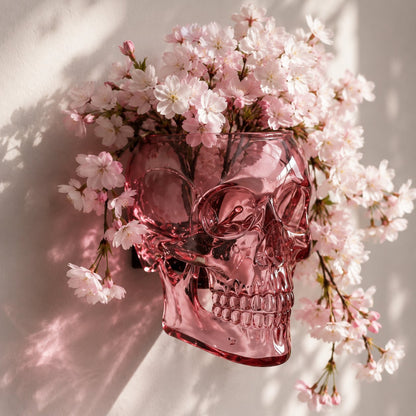 Gothic Skull Wall Vase 💀🌸 – Hangable & Tabletop Freestanding