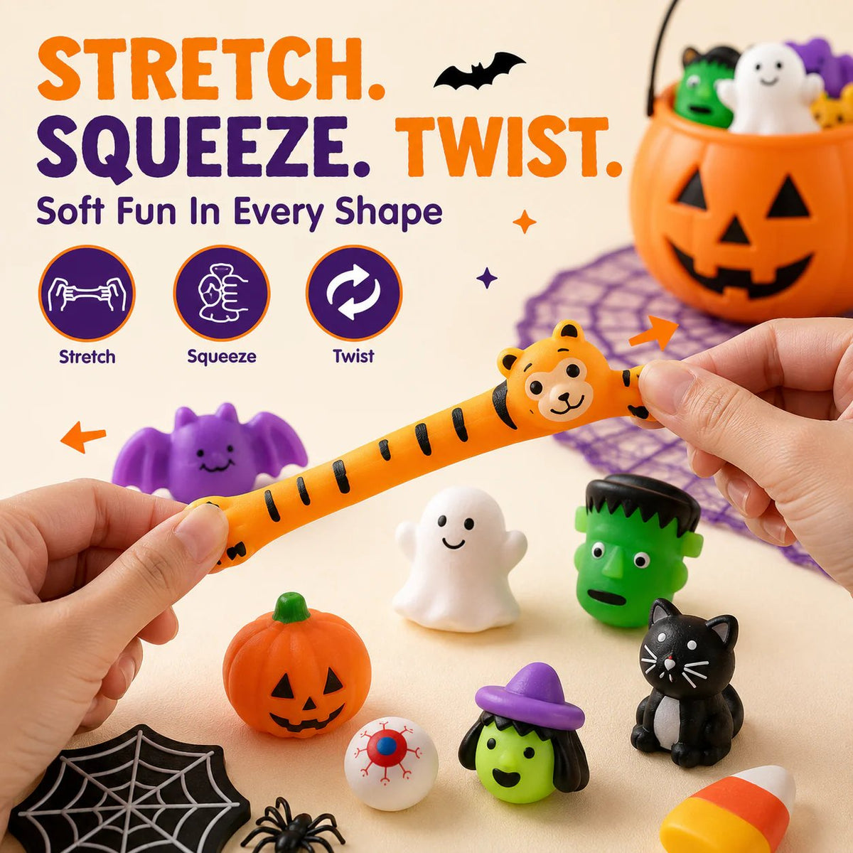 🔥Last Day 50% OFF - 30PCS Halloween Mochi Squishy Toys