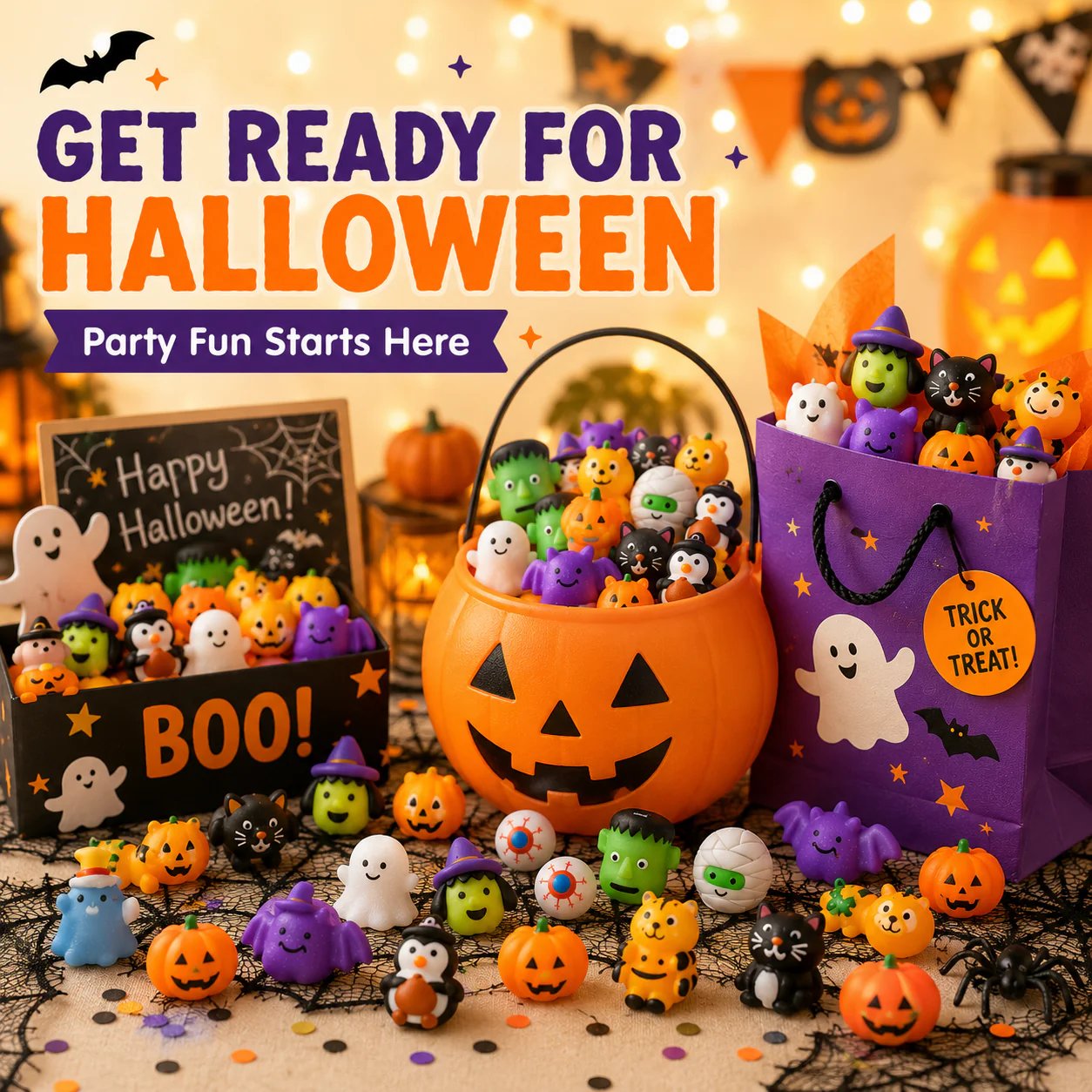 🔥Last Day 50% OFF - 30PCS Halloween Mochi Squishy Toys