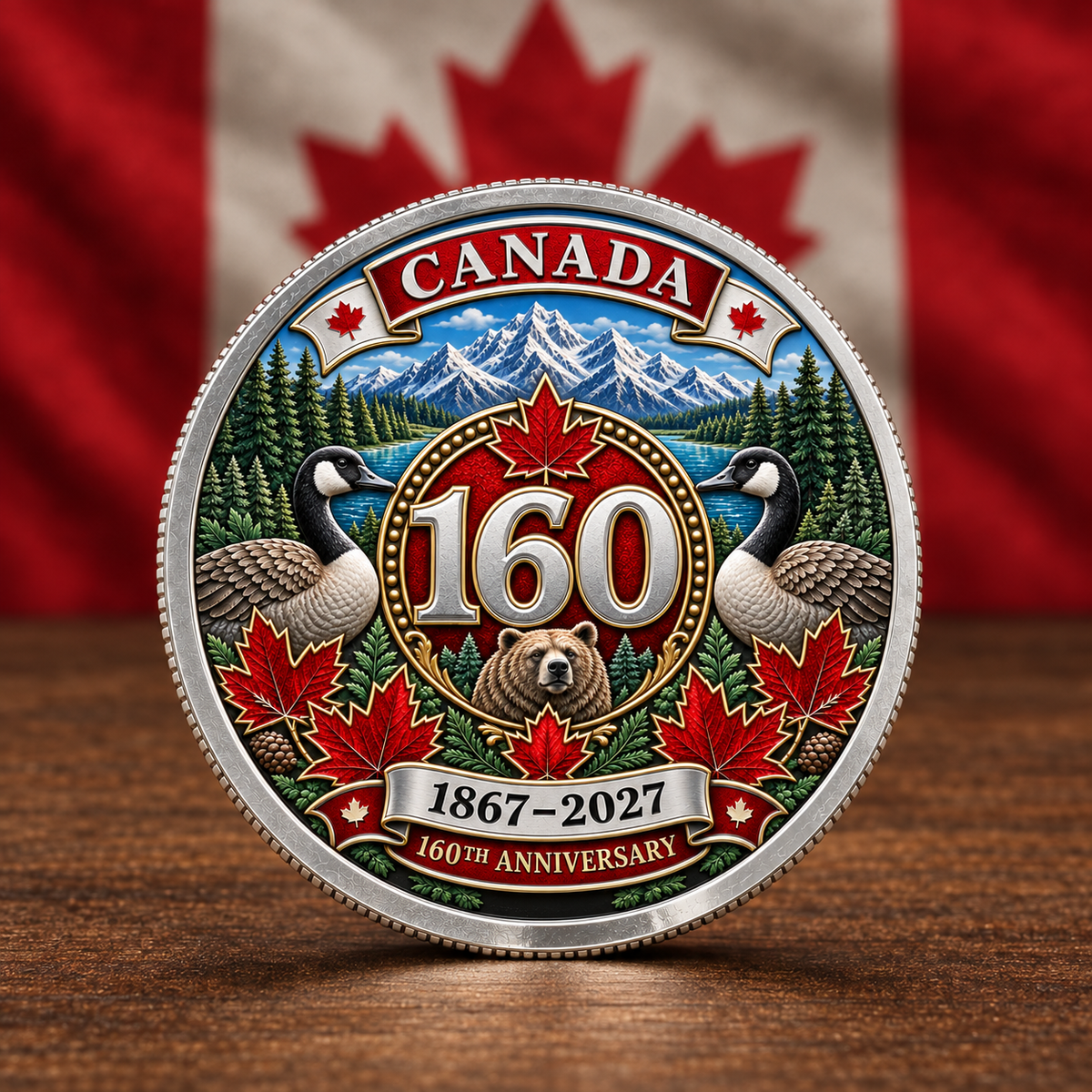 Canada 160th Anniversary Commemorative Heritage Coin