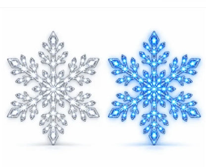 Last Day 49% OFF – ❄️ LED Snowflake Wall Lights | 3D Christmas Snowflake Décor with Blue & White Glow, Remote Control & Magical Indoor Holiday Atmosphere ✨