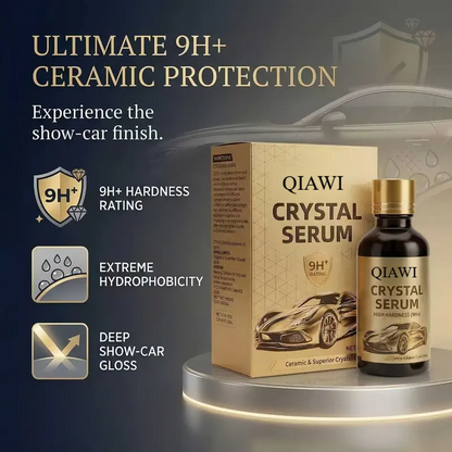 Crystal Serum – Advanced Graphene Ceramic Coating for Cars,9H Graphene Coating for Auto Car Detailing,10+ Years of Long Lasting Car Protection,Gloss Hydrophobicty Anti Scratch