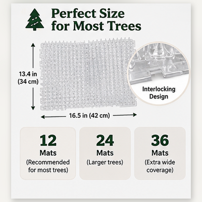The Tree Halo – Clear Christmas Tree Cat Mat