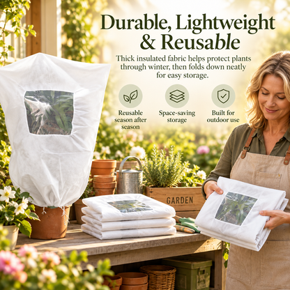 Plant Frost Cover Nonwoven Reusable Warm Shrubs Blanket